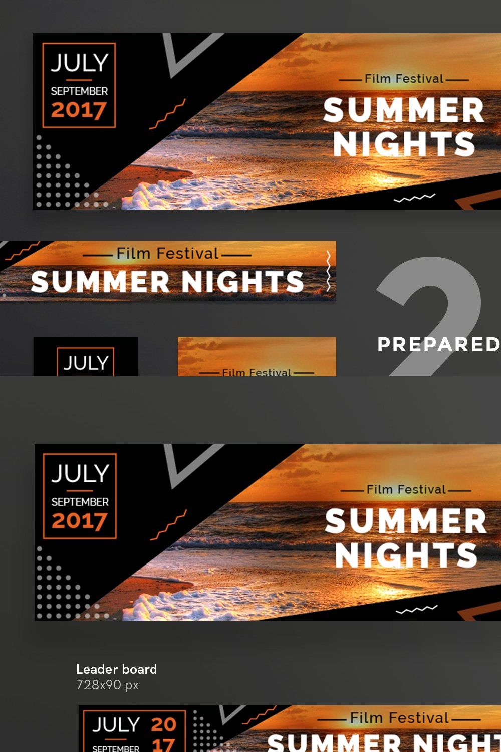 Banners Pack | Summer Nights pinterest preview image.