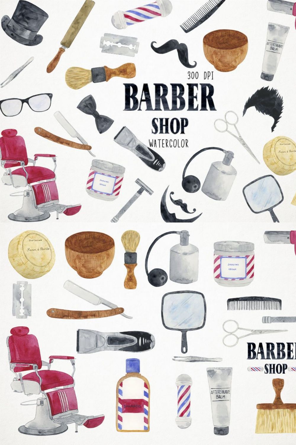 Barber Shop Clipart pinterest preview image.