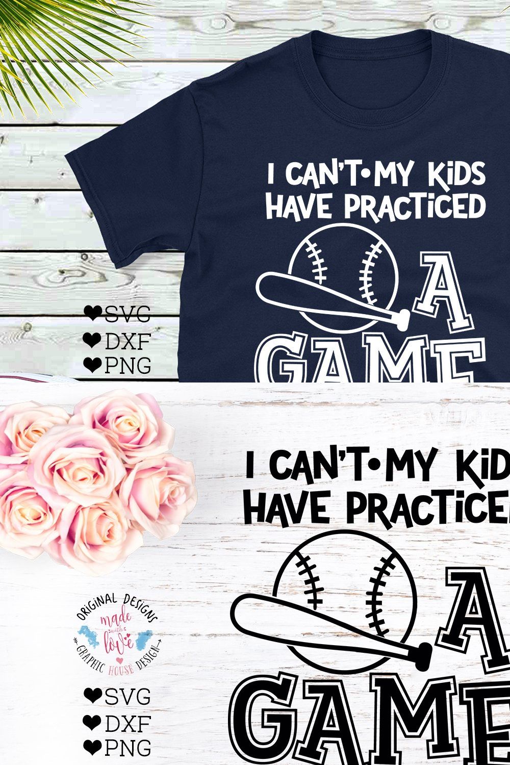 Baseball Mom Funny Cut File pinterest preview image.