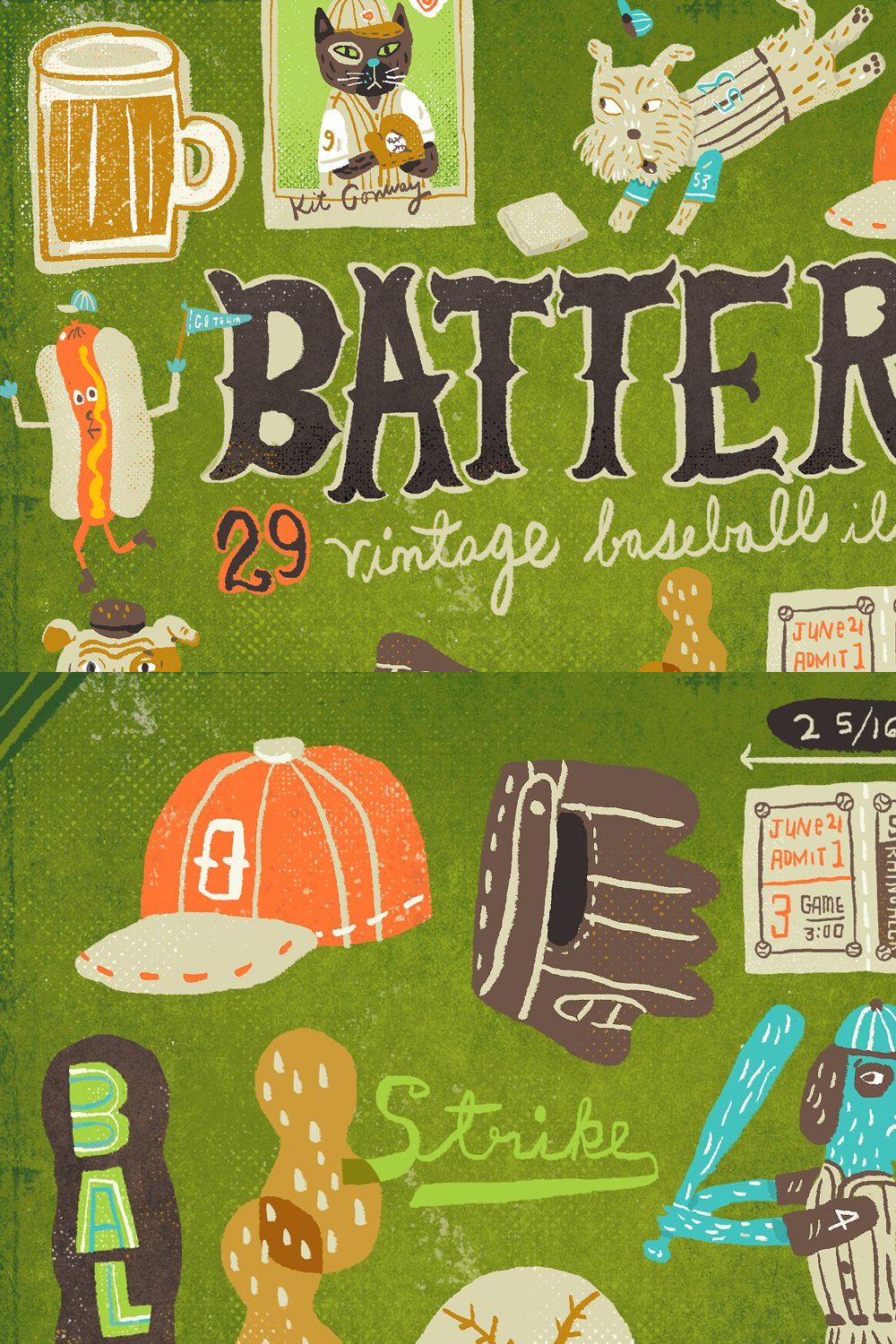 Batter Up pinterest preview image.