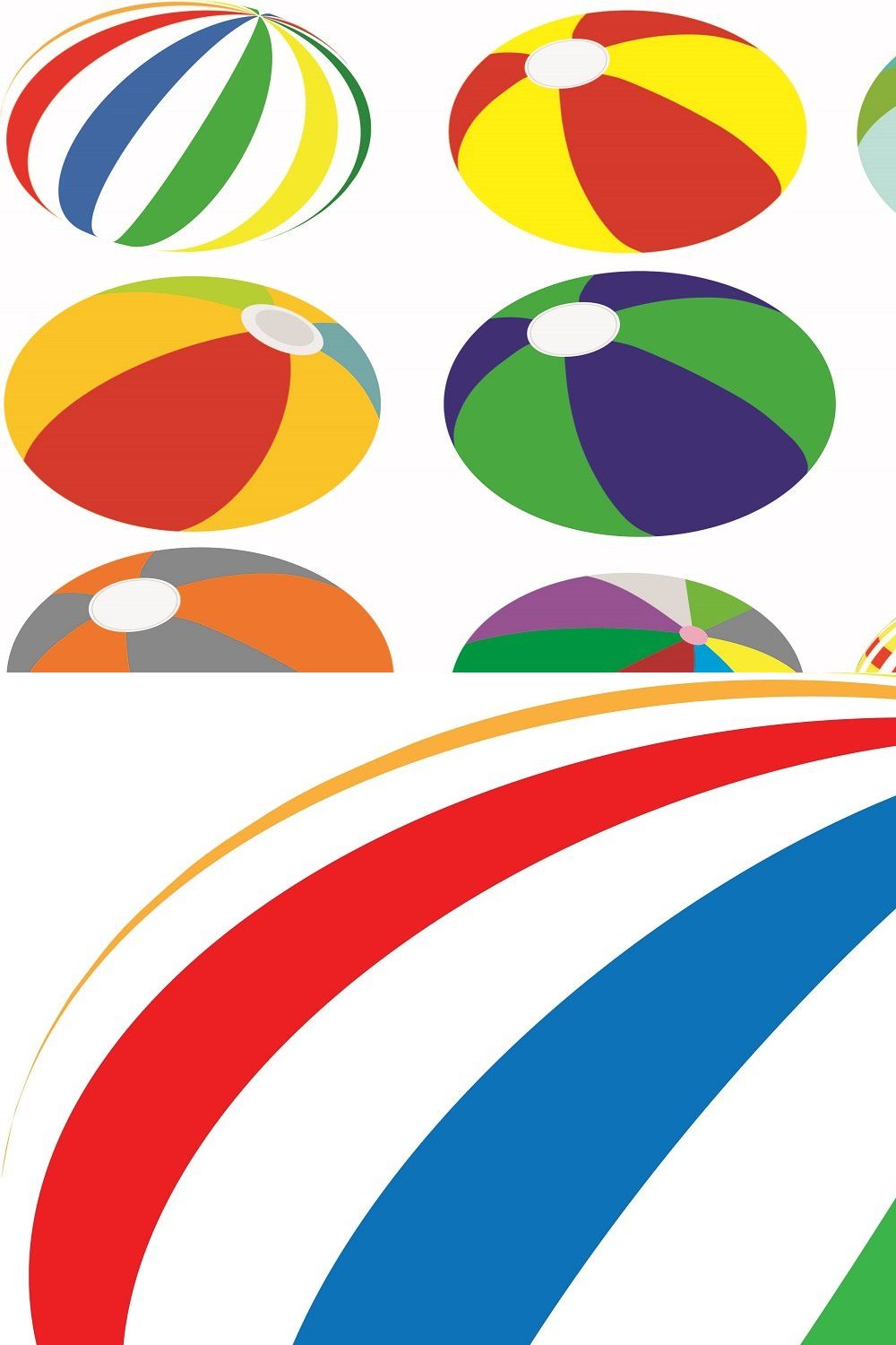 Beach Ball Clipart pinterest preview image.