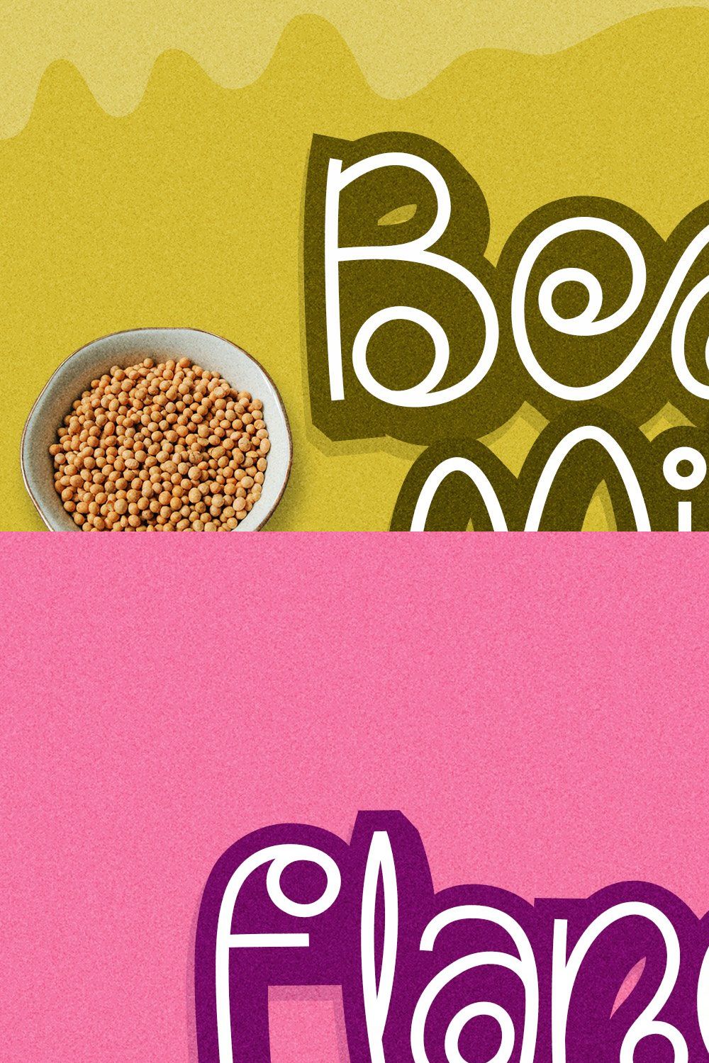 Bean Milk - Playful Swirl Script pinterest preview image.