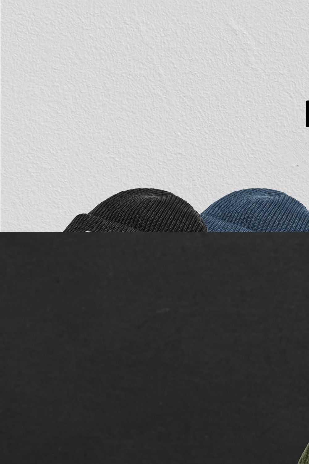 Beanie Mockup pinterest preview image.