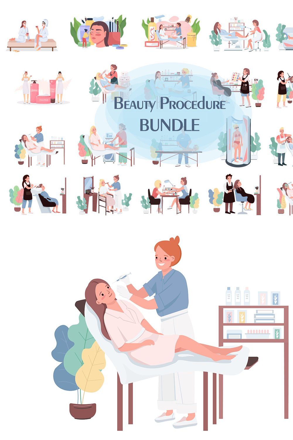 Beauty procedure bundle pinterest preview image.