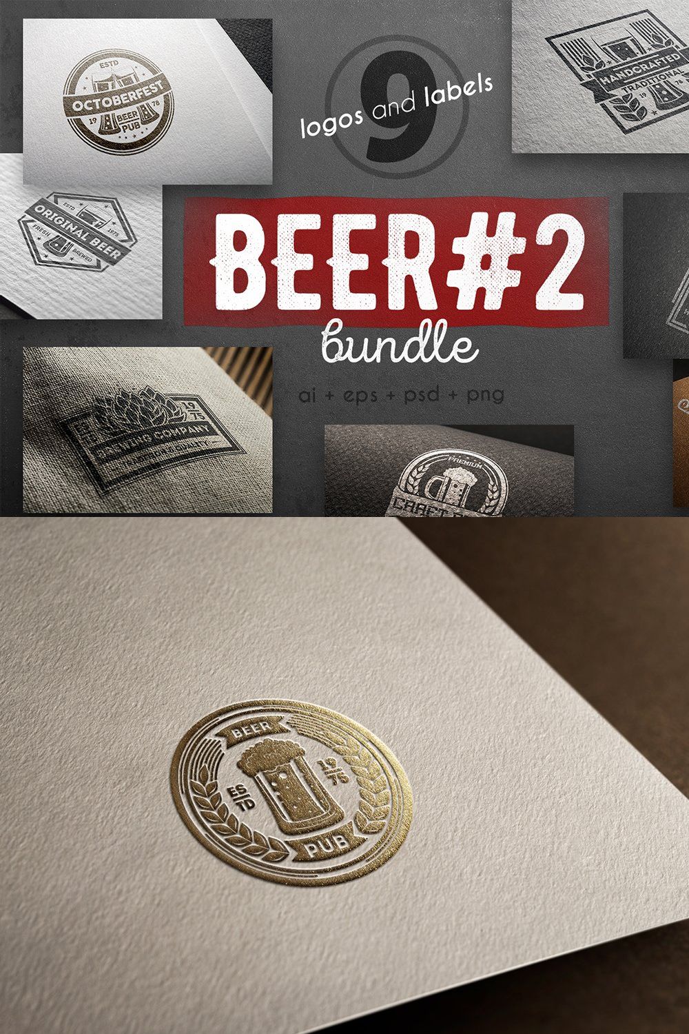 Beer logo #2nd kit pinterest preview image.