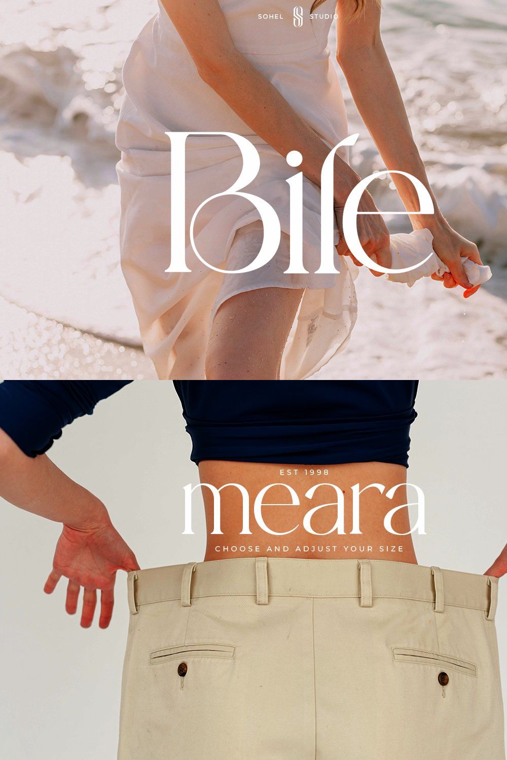 Bile - Modern Elegant Serif pinterest preview image.