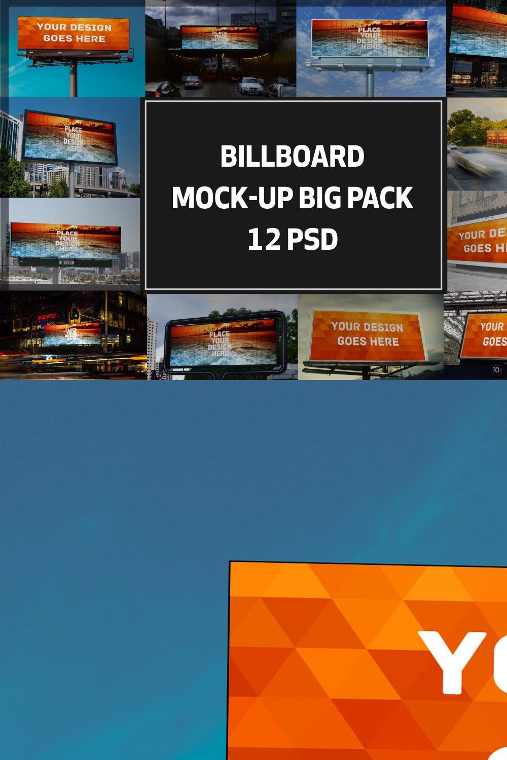 Billboard Mock-up Big Pack pinterest preview image.