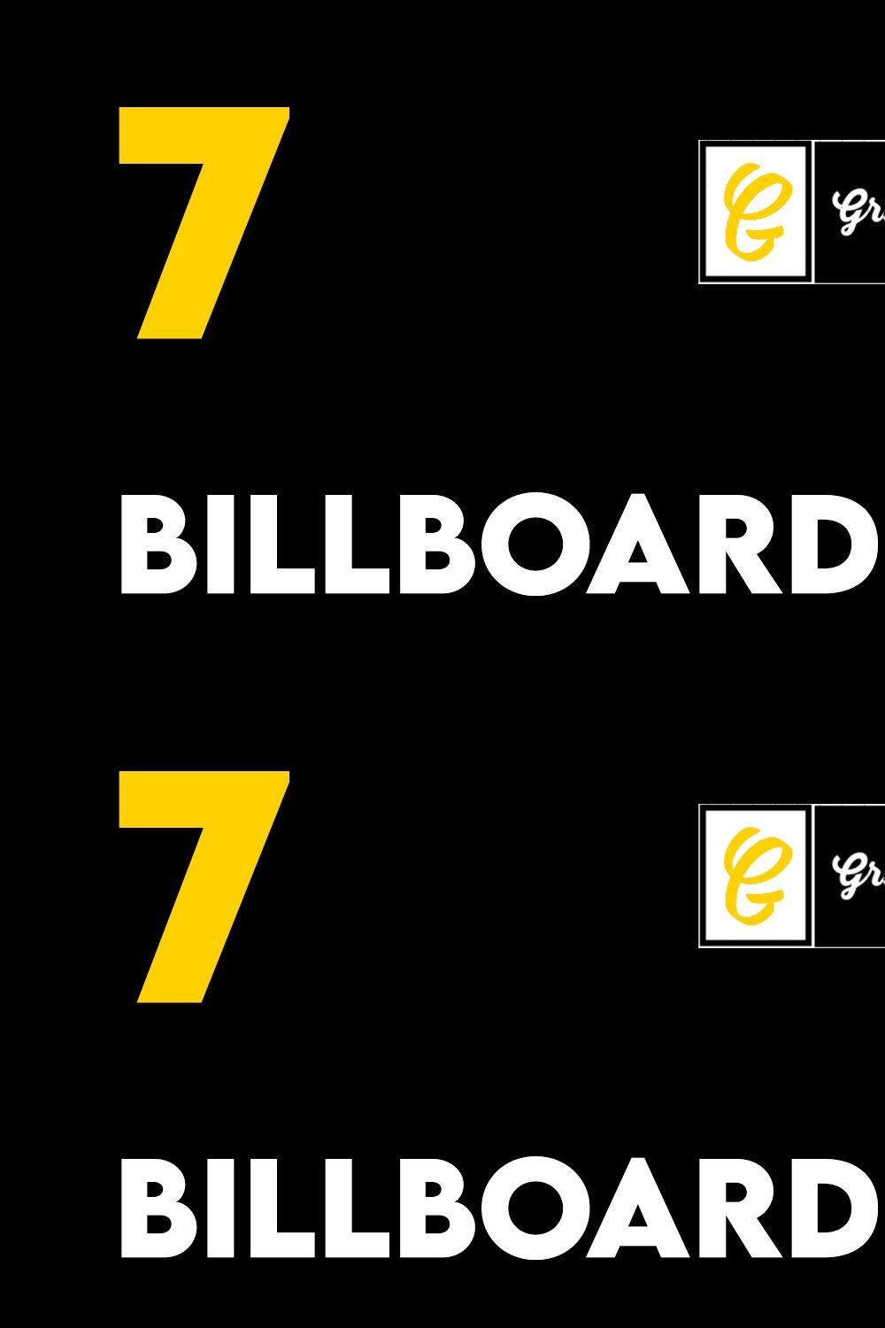 Billboard Mockup pinterest preview image.