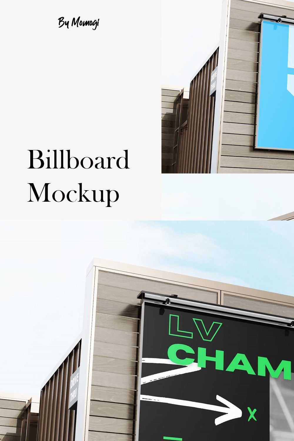 Billboard Mockup pinterest preview image.