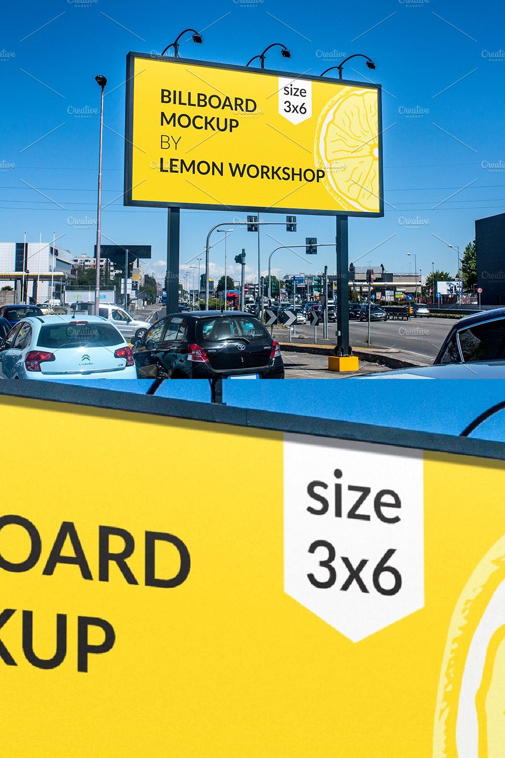 Billboard Mockup for Advertising pinterest preview image.