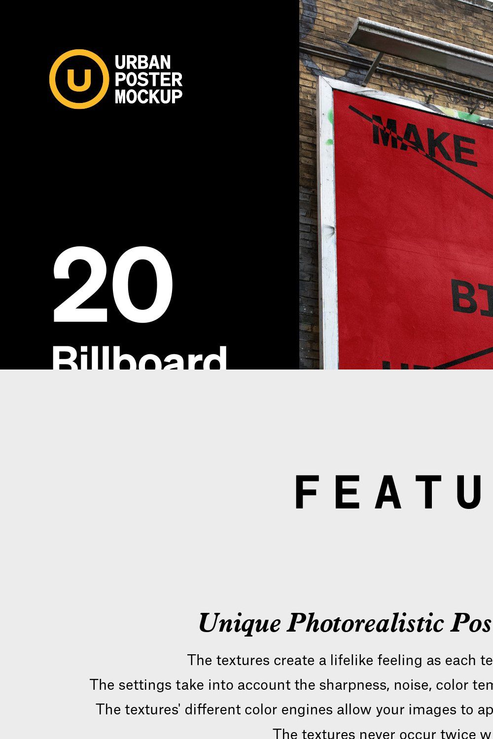 Billboard Mockup VOL.1 pinterest preview image.