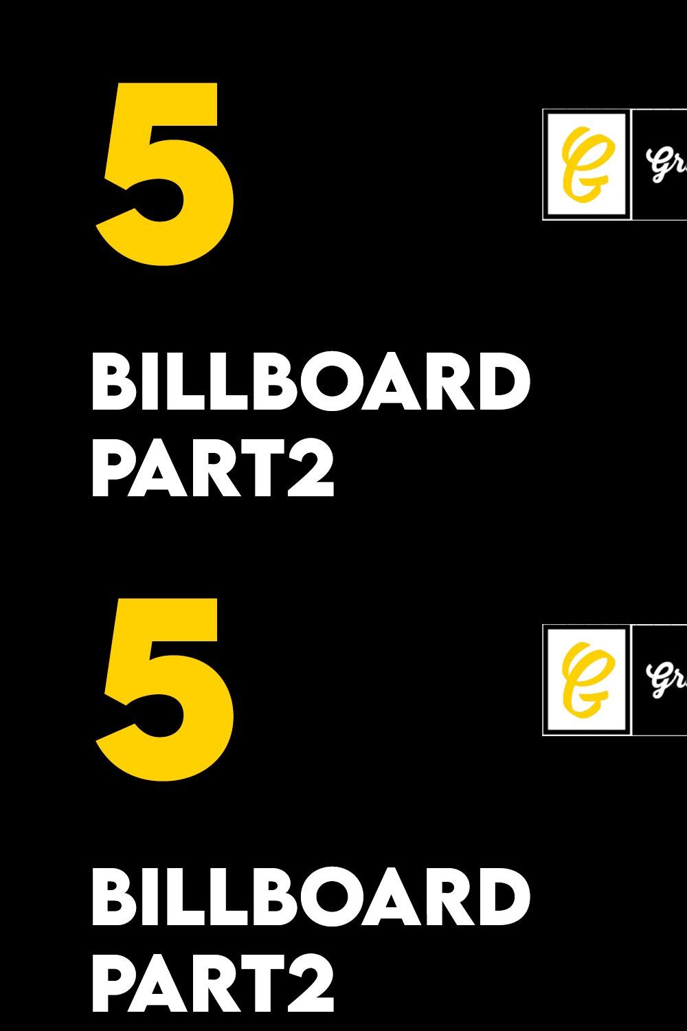 Billboard Mockup vol2 pinterest preview image.