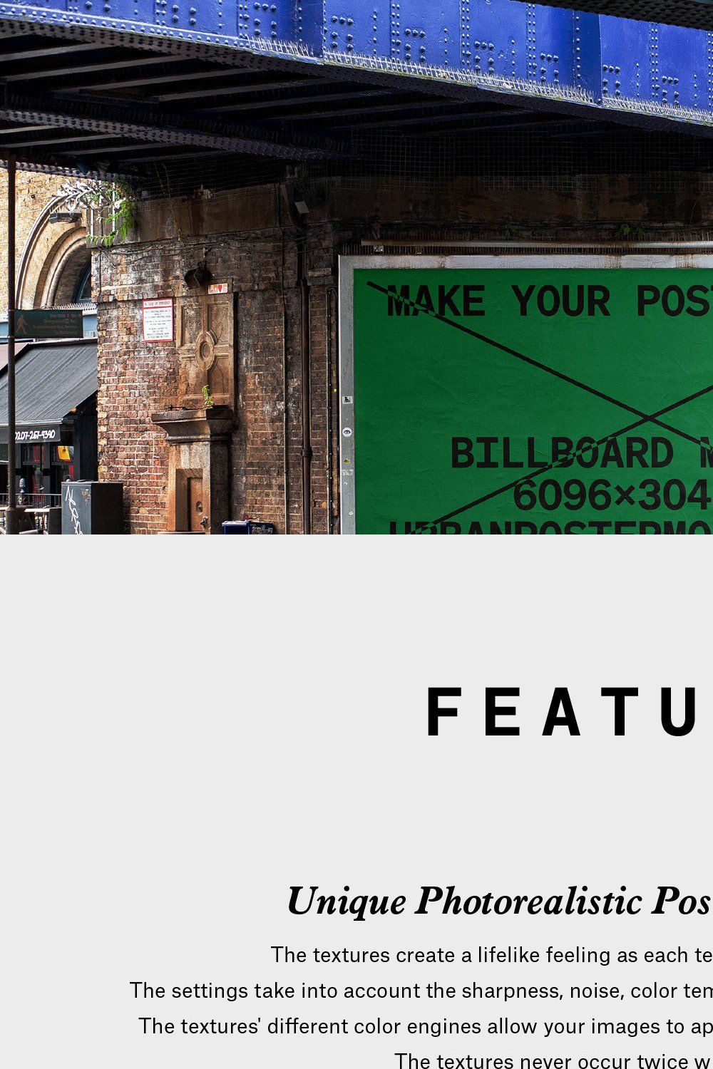 Billboard Poster Mockup pinterest preview image.