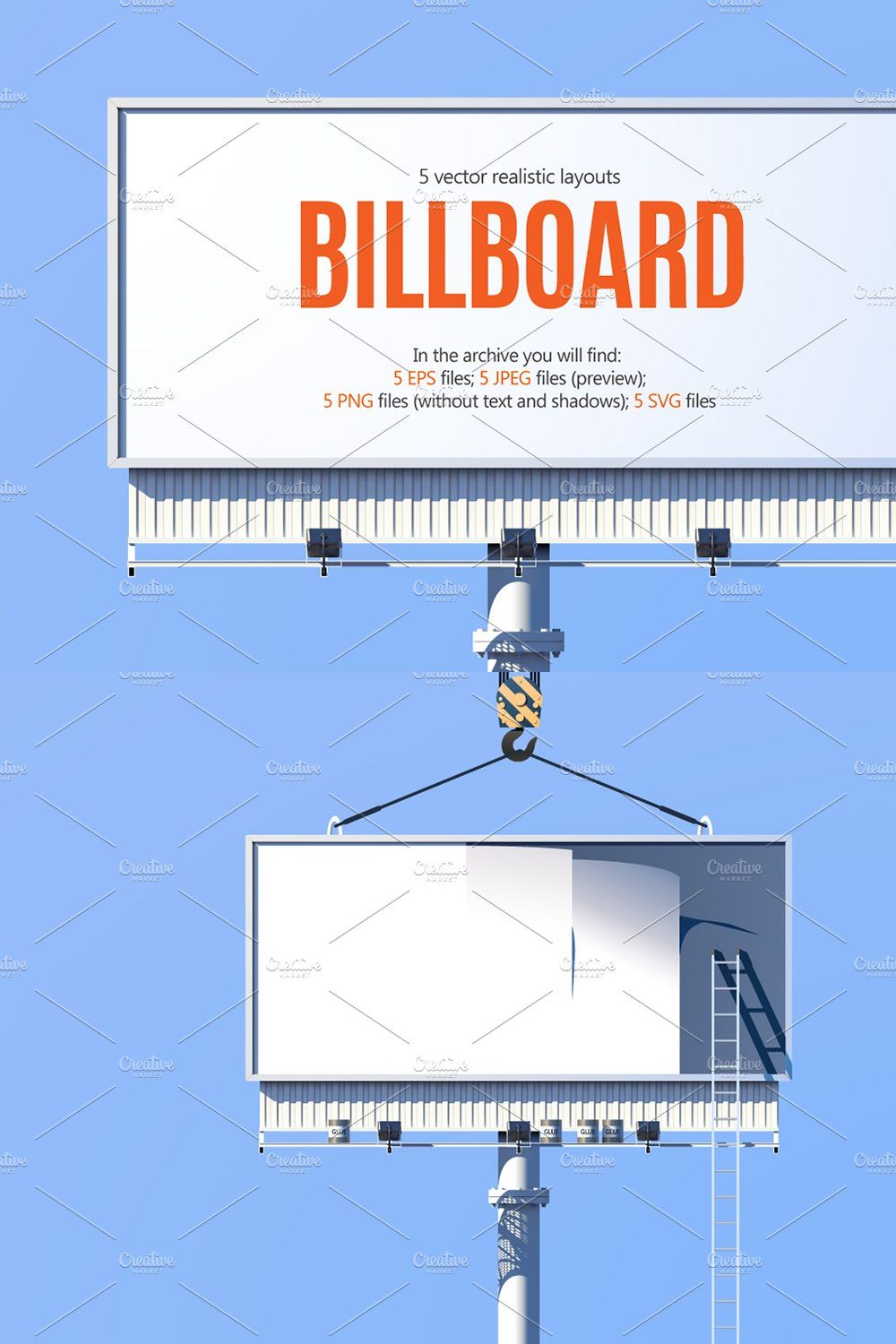 Billboard Realistic Set pinterest preview image.