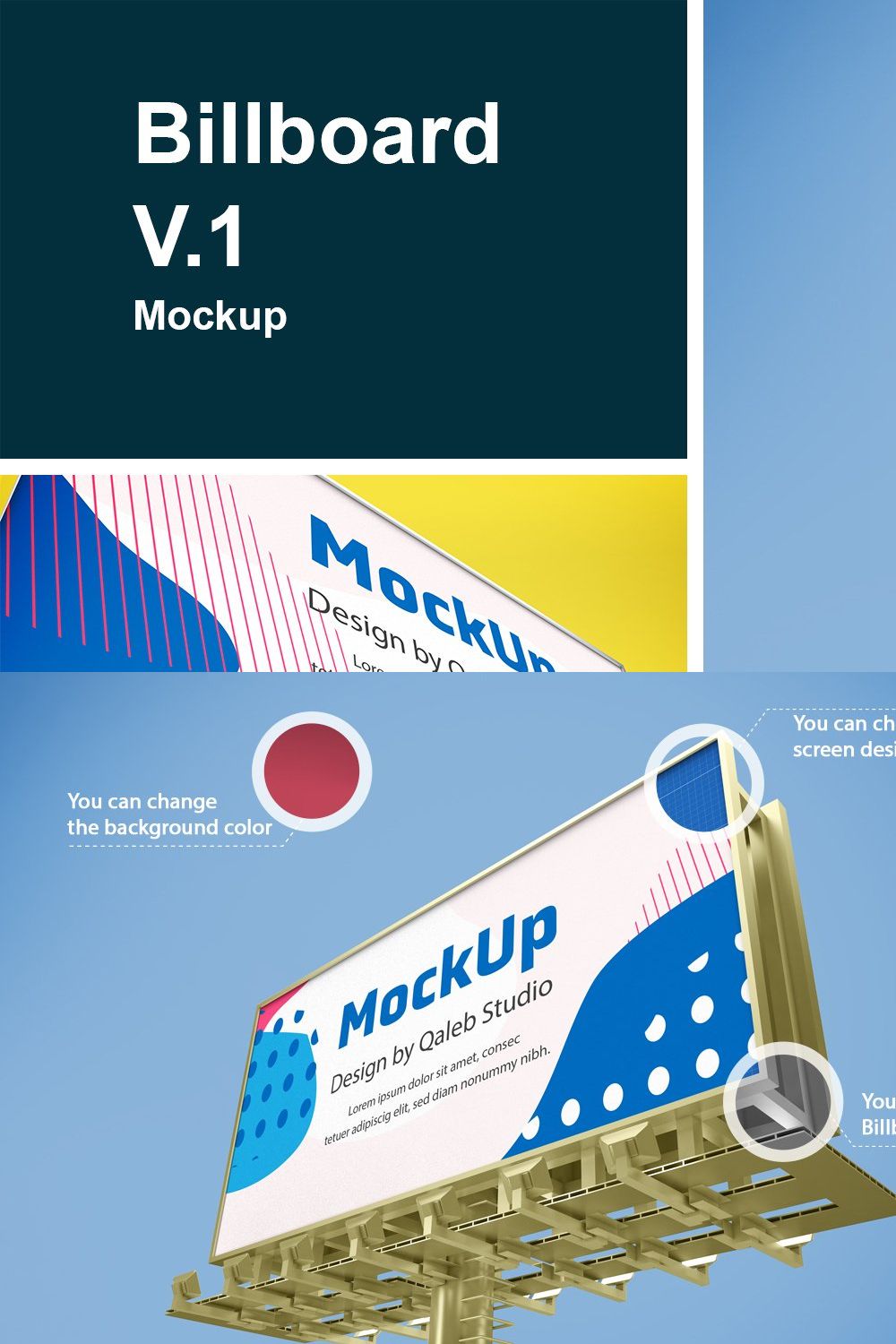 Billboard V.1 Mockup pinterest preview image.