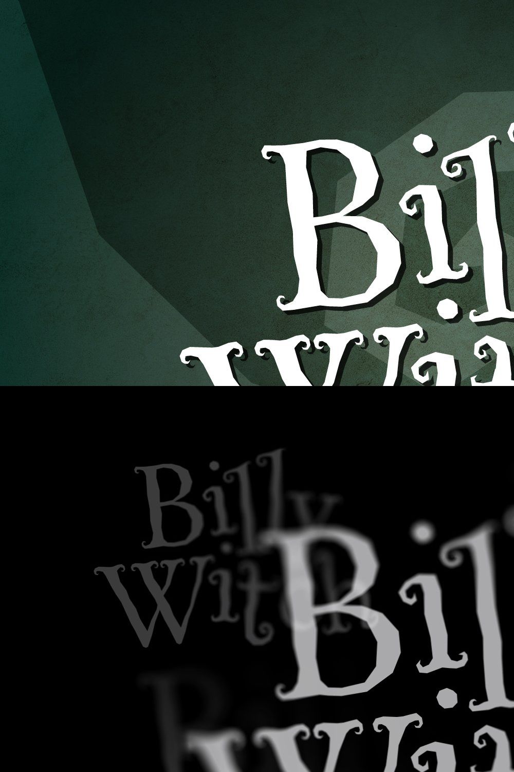 Billy Witch -spellbinding serif font pinterest preview image.