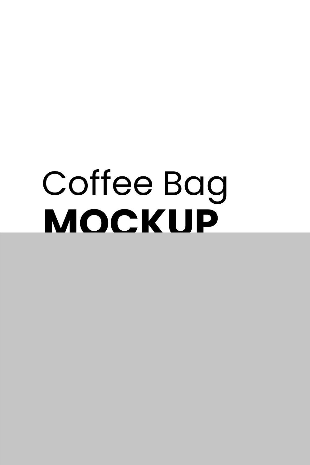 Black Coffee Bag Mockup pinterest preview image.