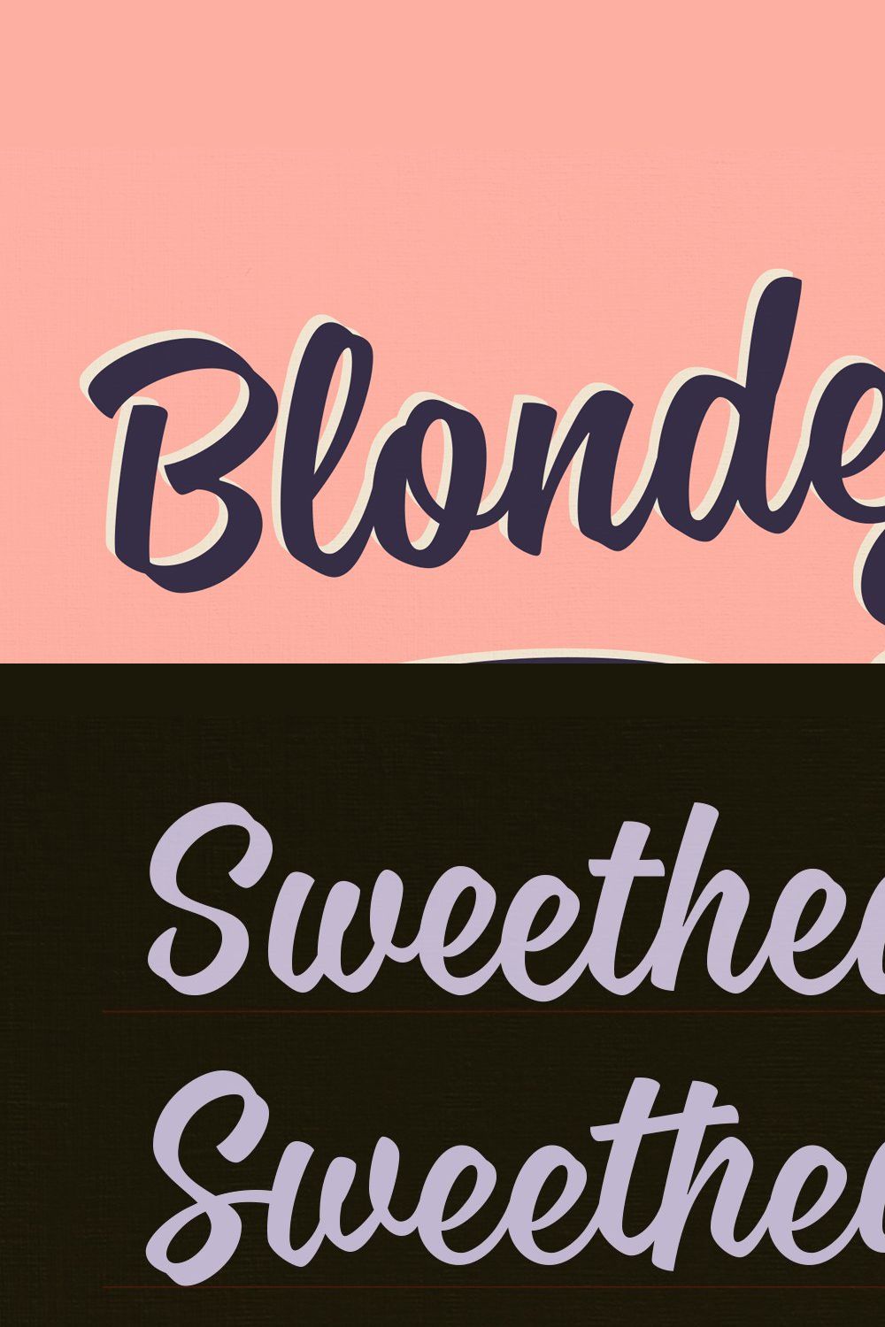Blonde Script — 50% Off pinterest preview image.