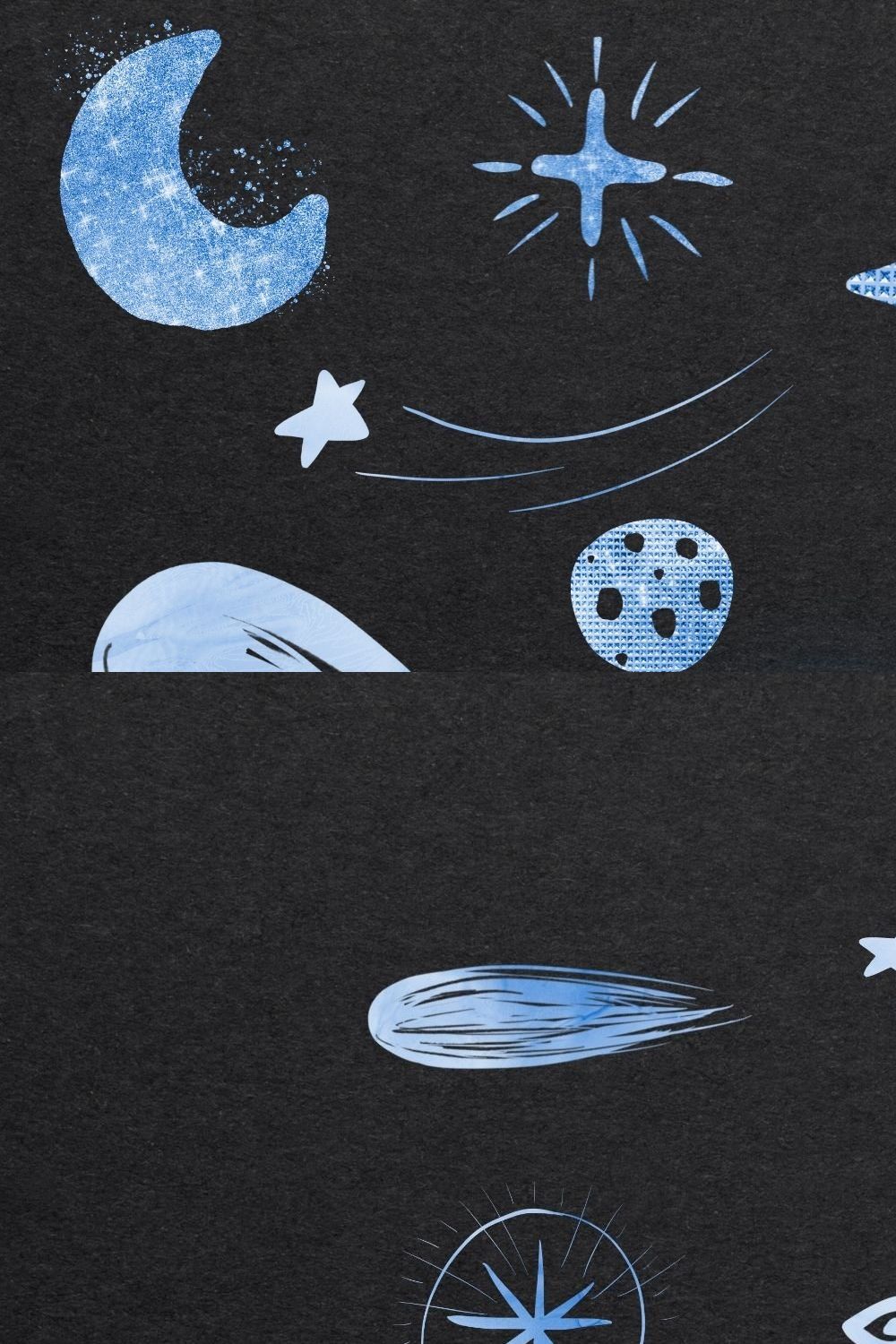 Blue Galaxy Clipart pinterest preview image.