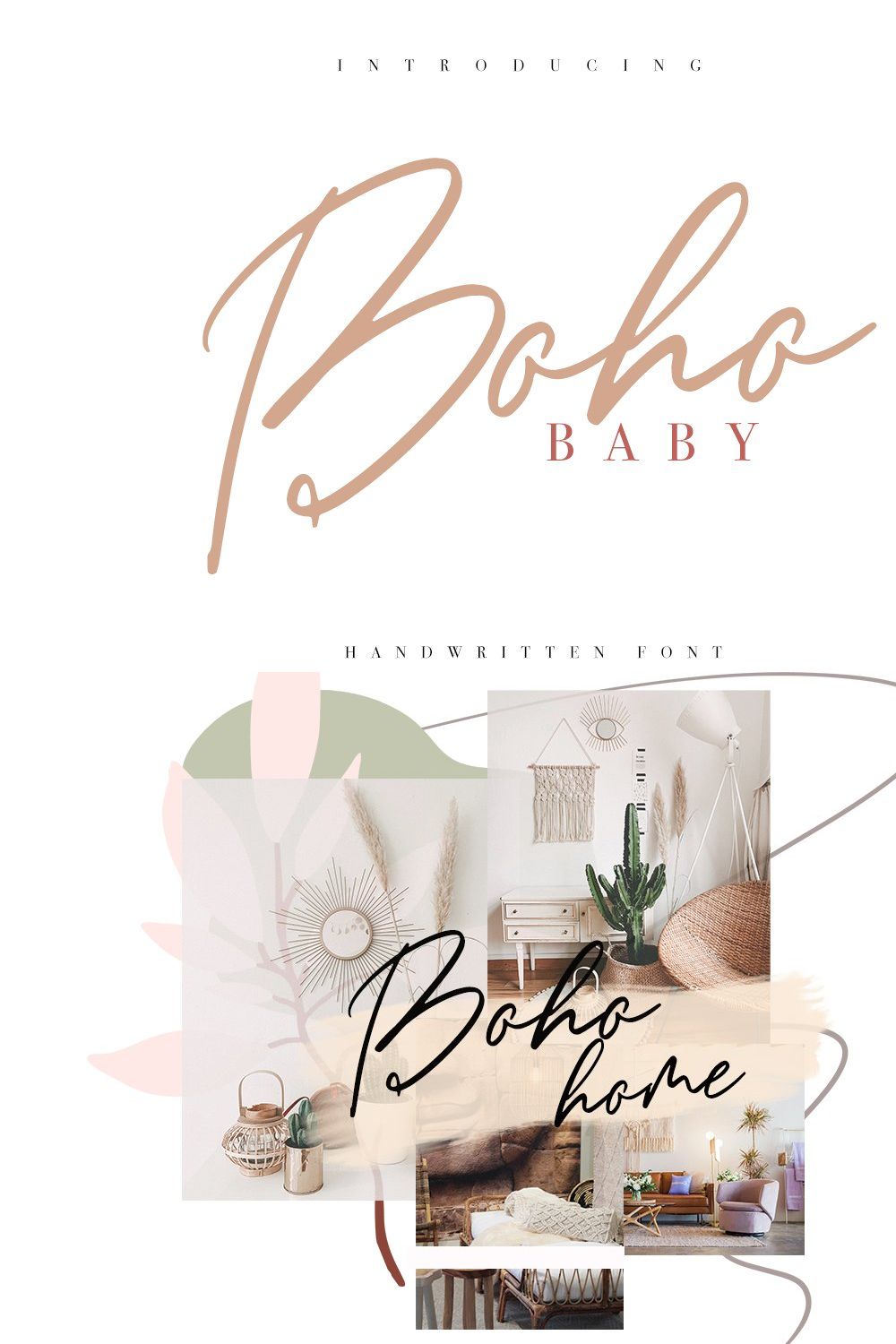 Boho Baby pinterest preview image.