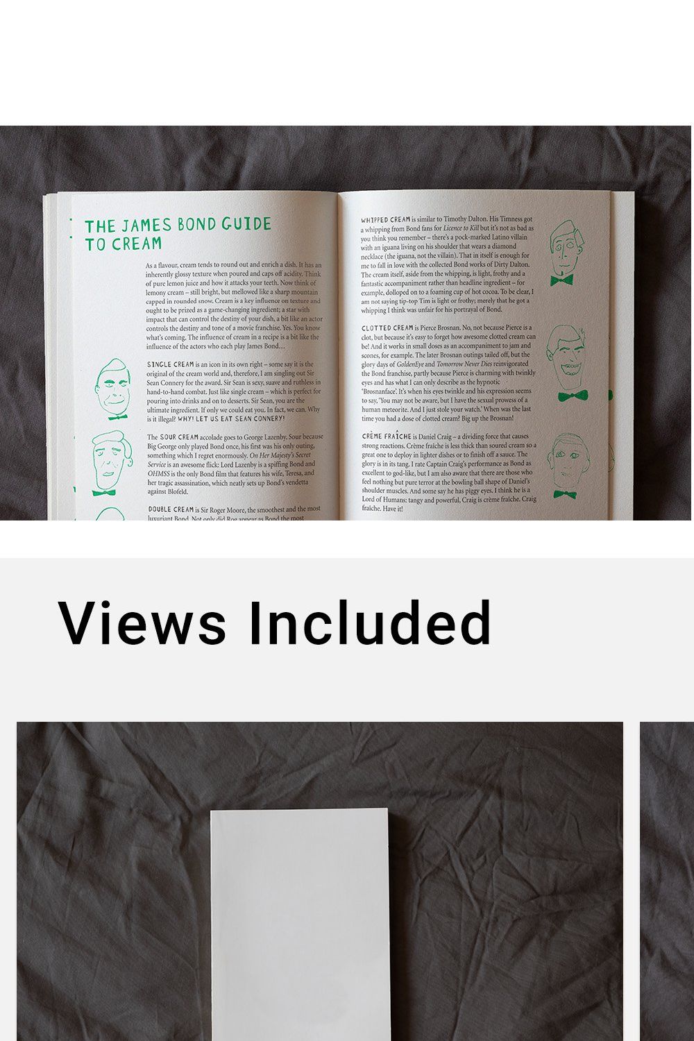 Book Cover & Pages Mockup Set pinterest preview image.