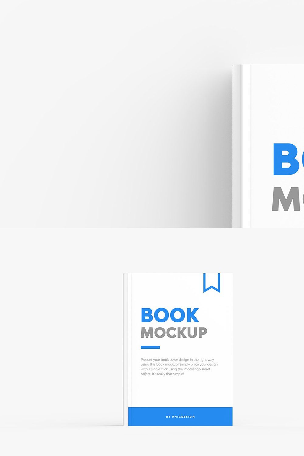 Book Mockup pinterest preview image.