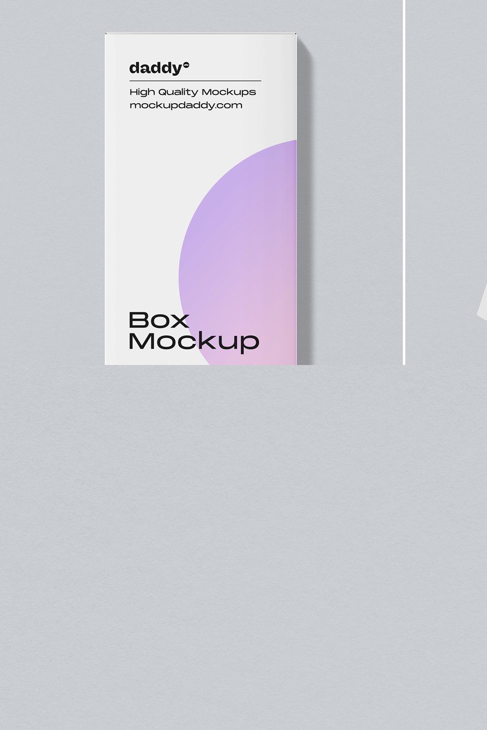 Box Packaging Mockup pinterest preview image.