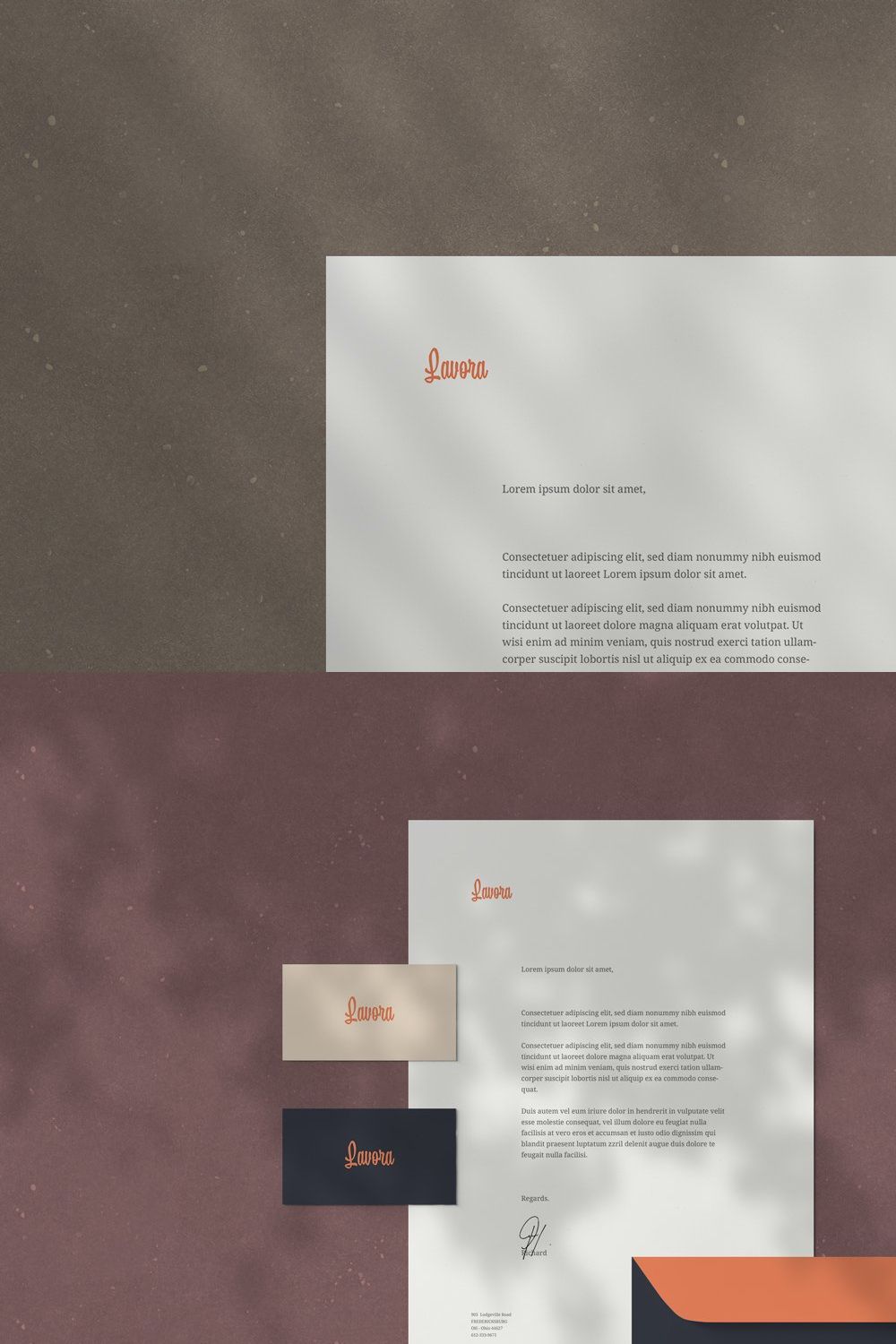 Branding / Stationery Mockups pinterest preview image.