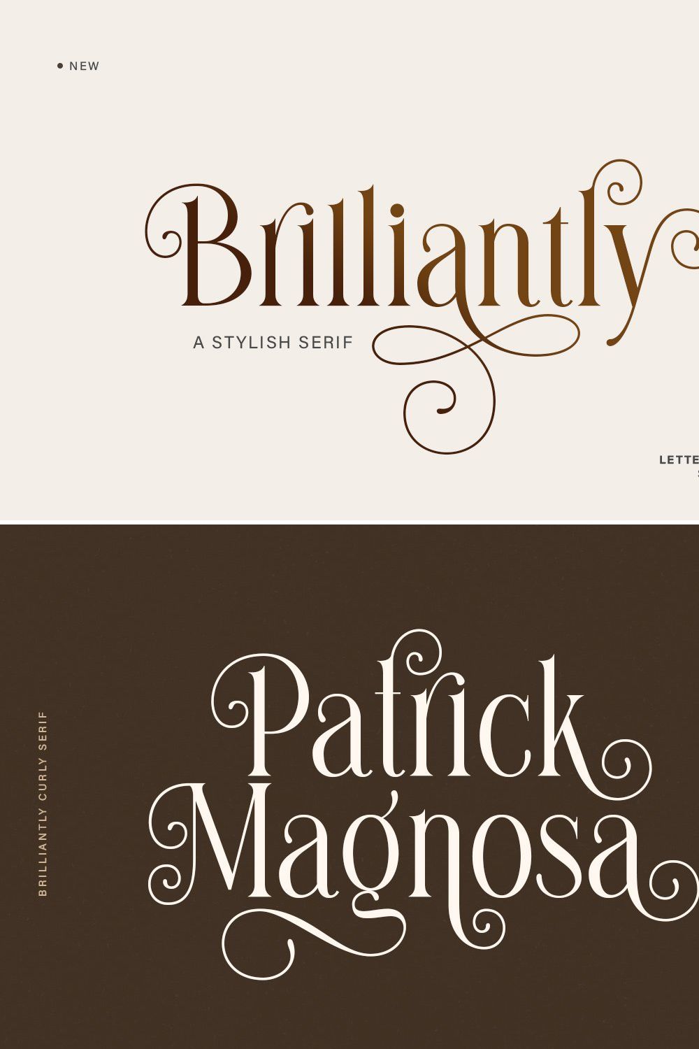 Brilliantly - A Stylish Serif pinterest preview image.