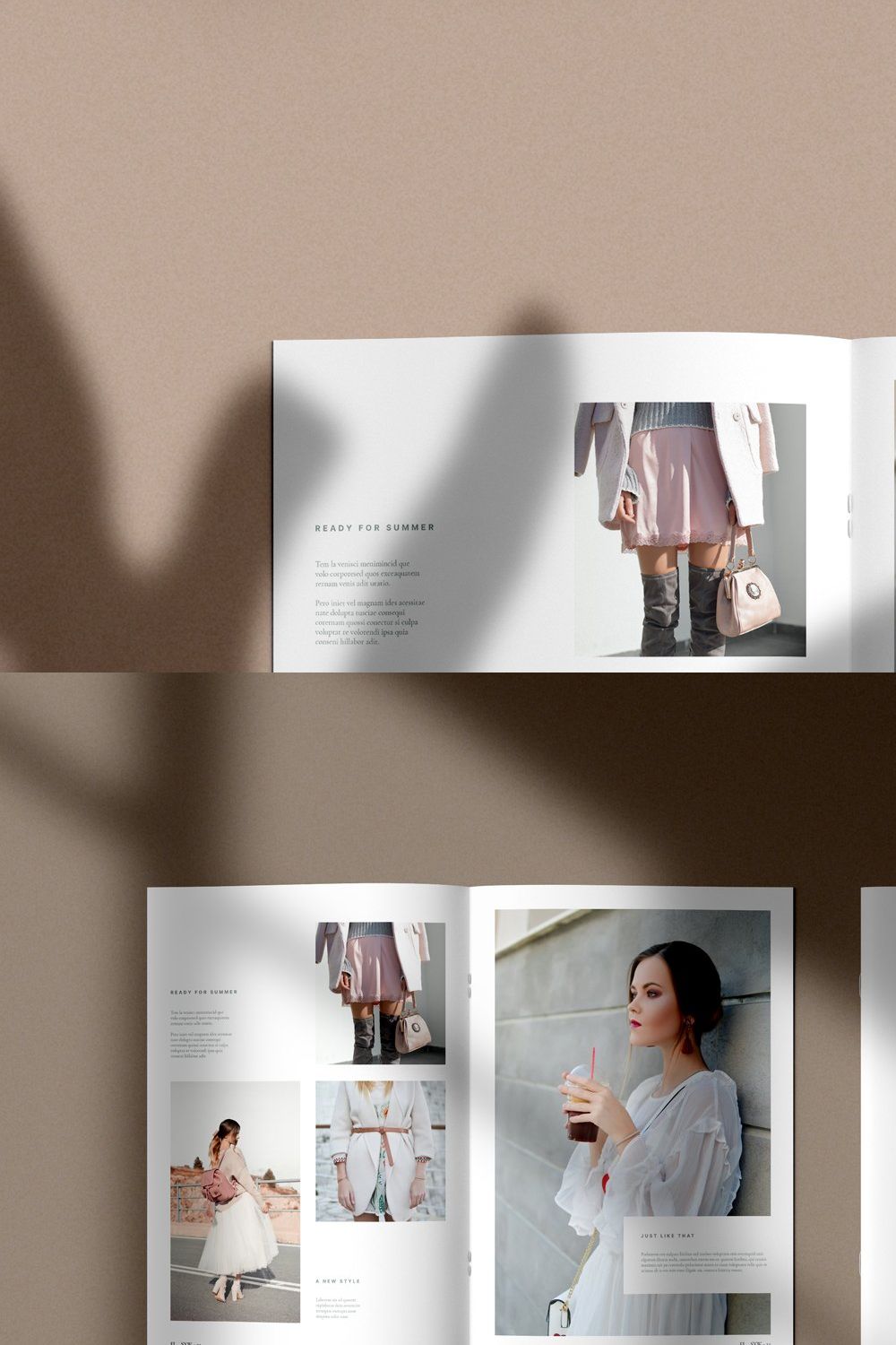 Brochure and Catalog Mockups pinterest preview image.