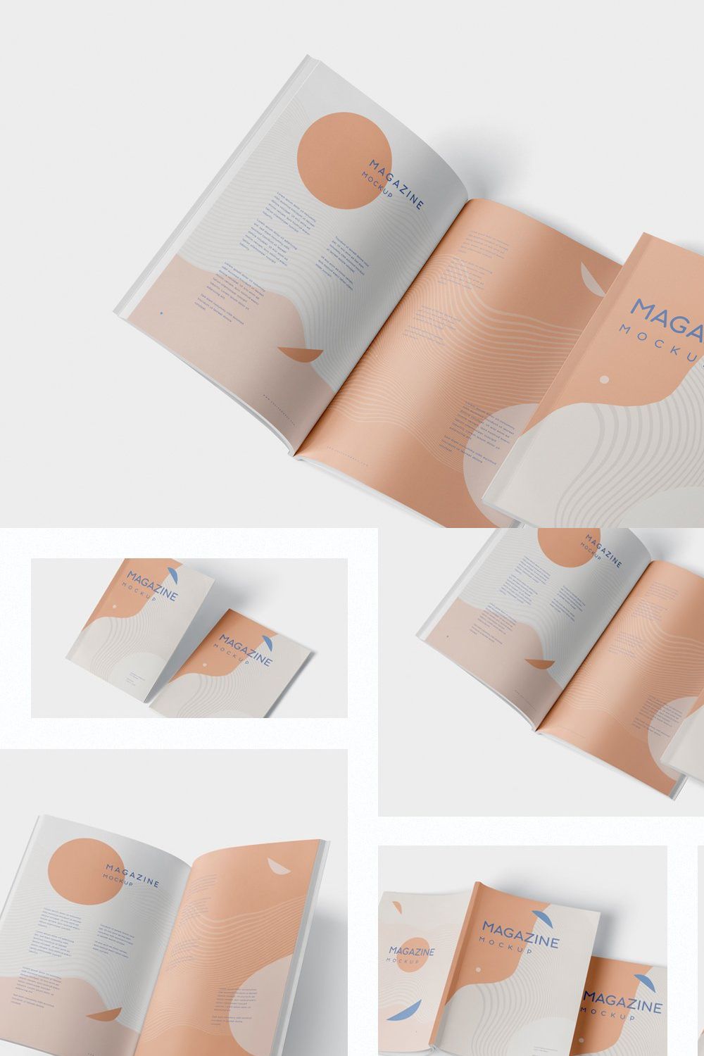 Brochure / Magazine Mockup - 7x10 pinterest preview image.