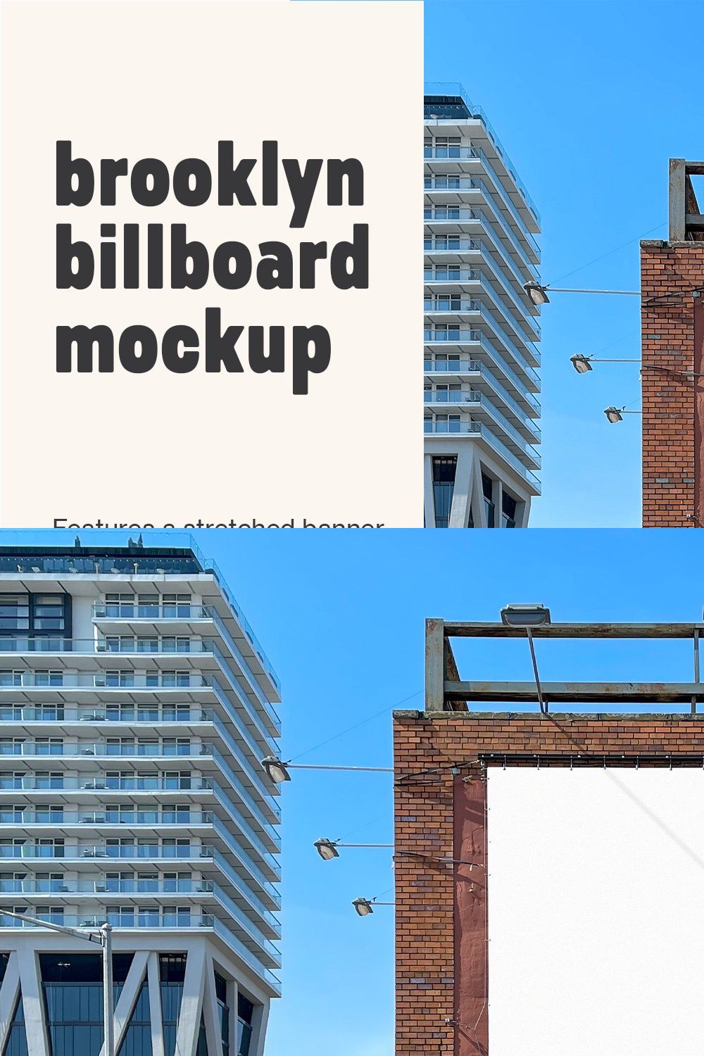 Brooklyn Billboard Mockup pinterest preview image.