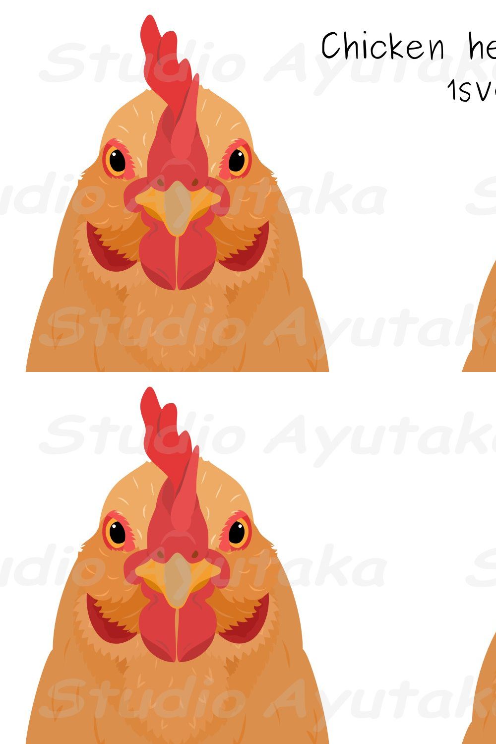 brown chicken hen peeking design pinterest preview image.