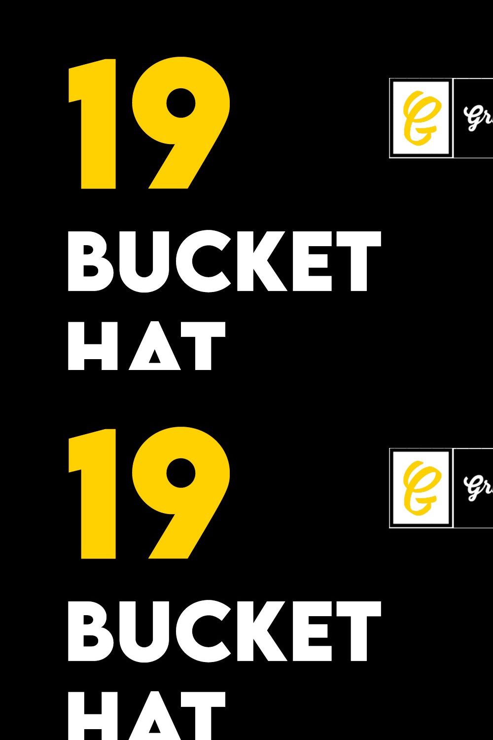 Bucket Hat Mocukp pinterest preview image.