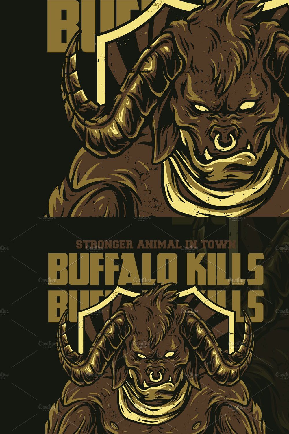 Buffalo Kills Illustration pinterest preview image.