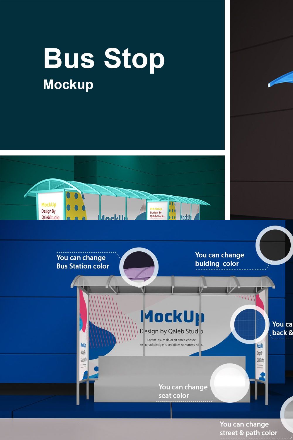 Bus Stop V.1 Mockup pinterest preview image.