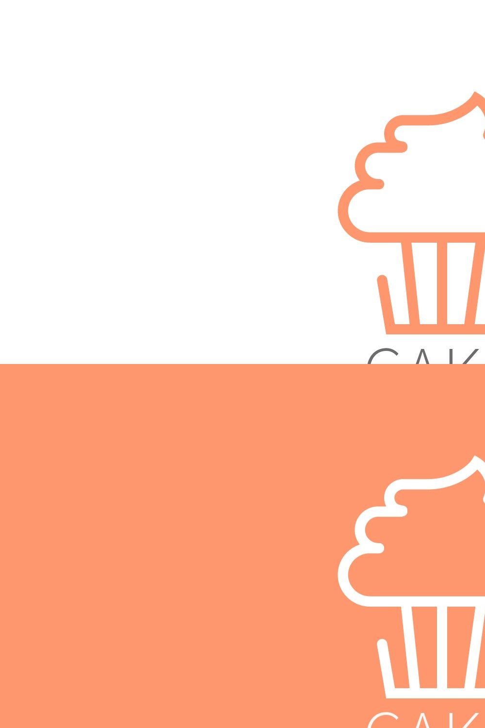 Cake logo pinterest preview image.