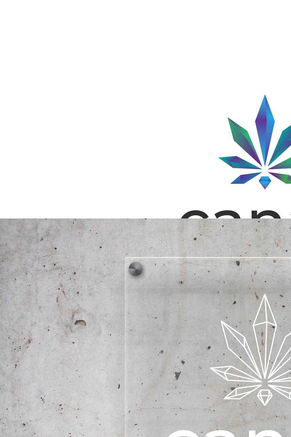 Canaz Cannabis Hemp Marijuana Logo pinterest preview image.