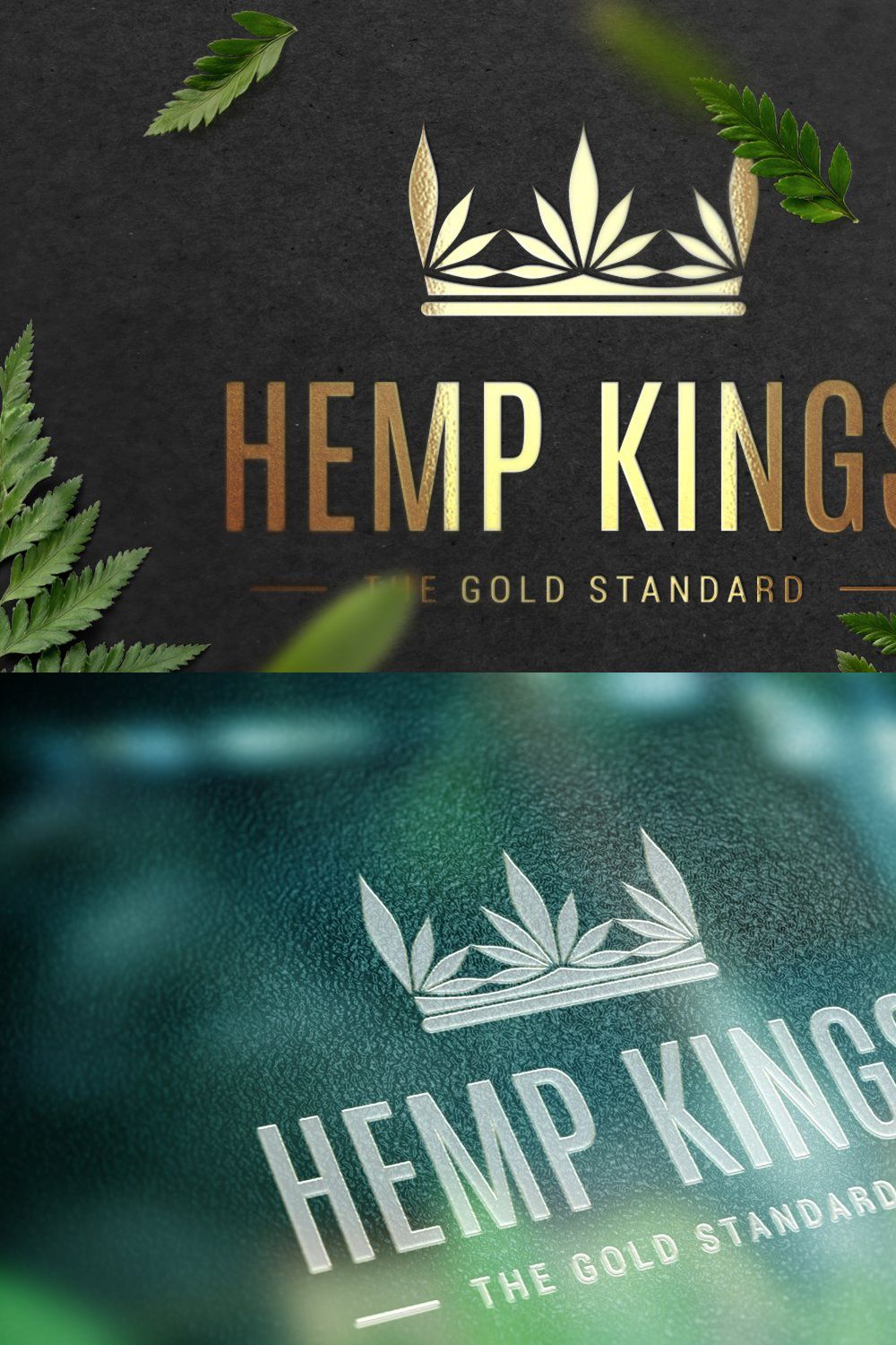 Cannabis Logo Hemp CBD Crown Logo pinterest preview image.