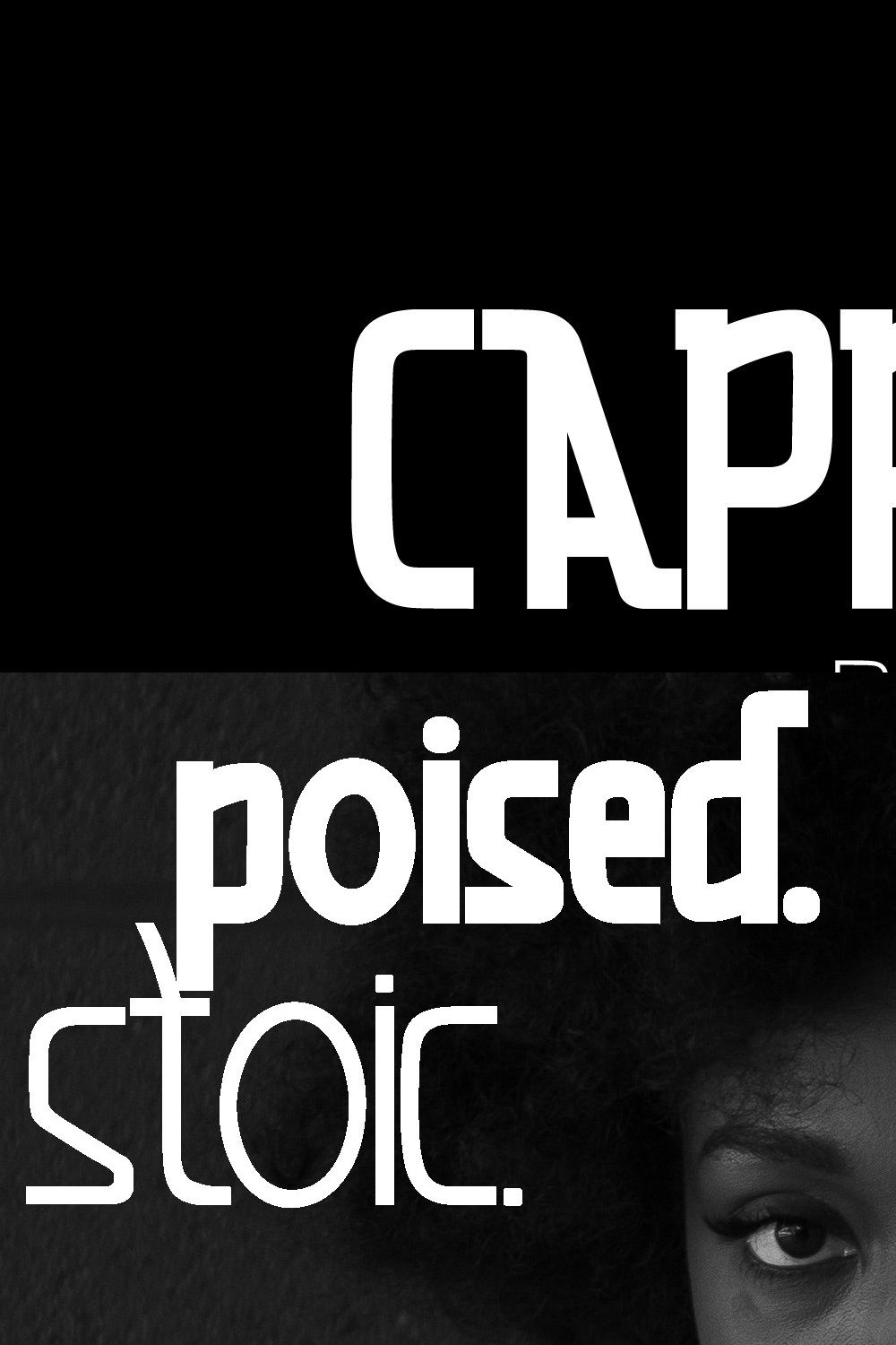 Capricorn Serif Typeface pinterest preview image.