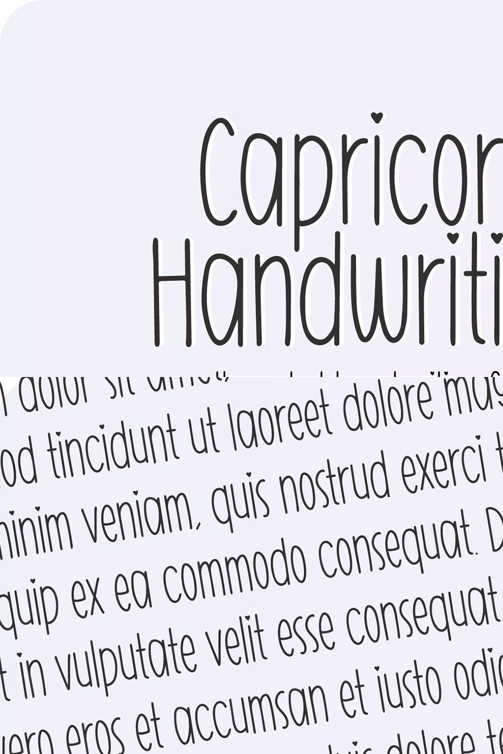 CAPRICORN Skinny Handwriting Font pinterest preview image.