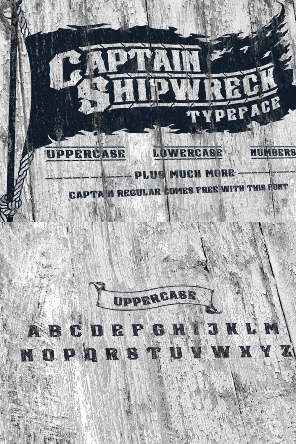 Captain Shipwreck Font pinterest preview image.