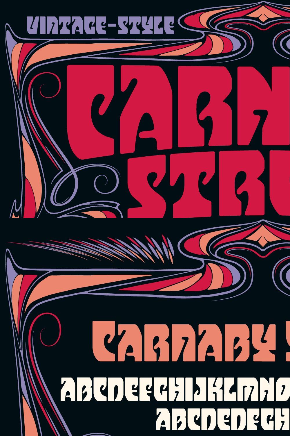 Carnaby Street Font pinterest preview image.