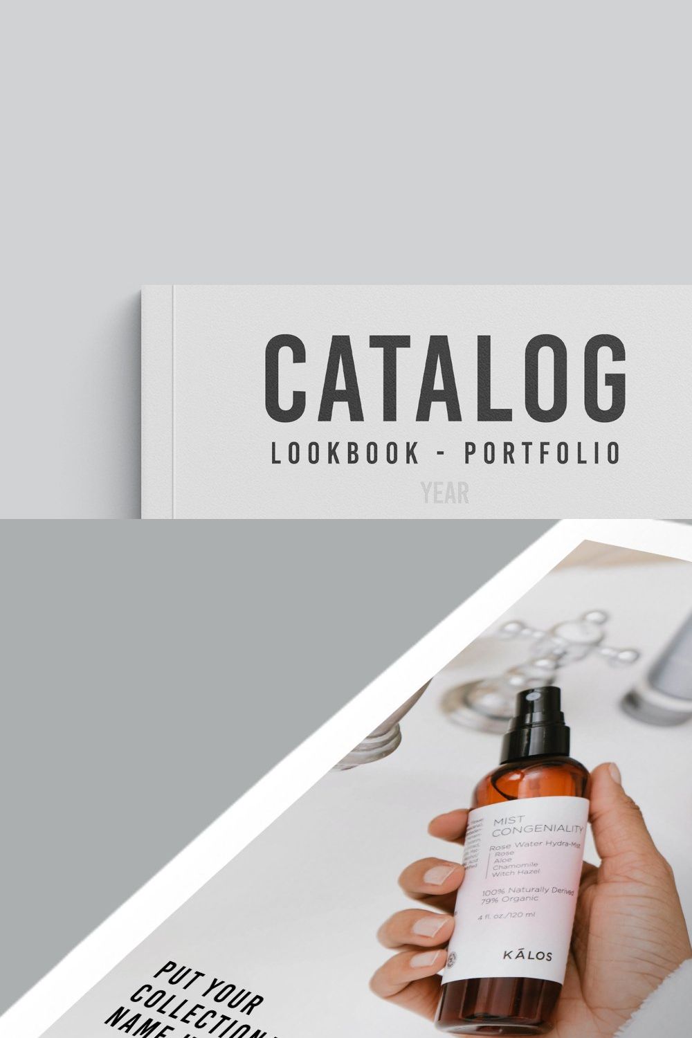 Catalog Template pinterest preview image.