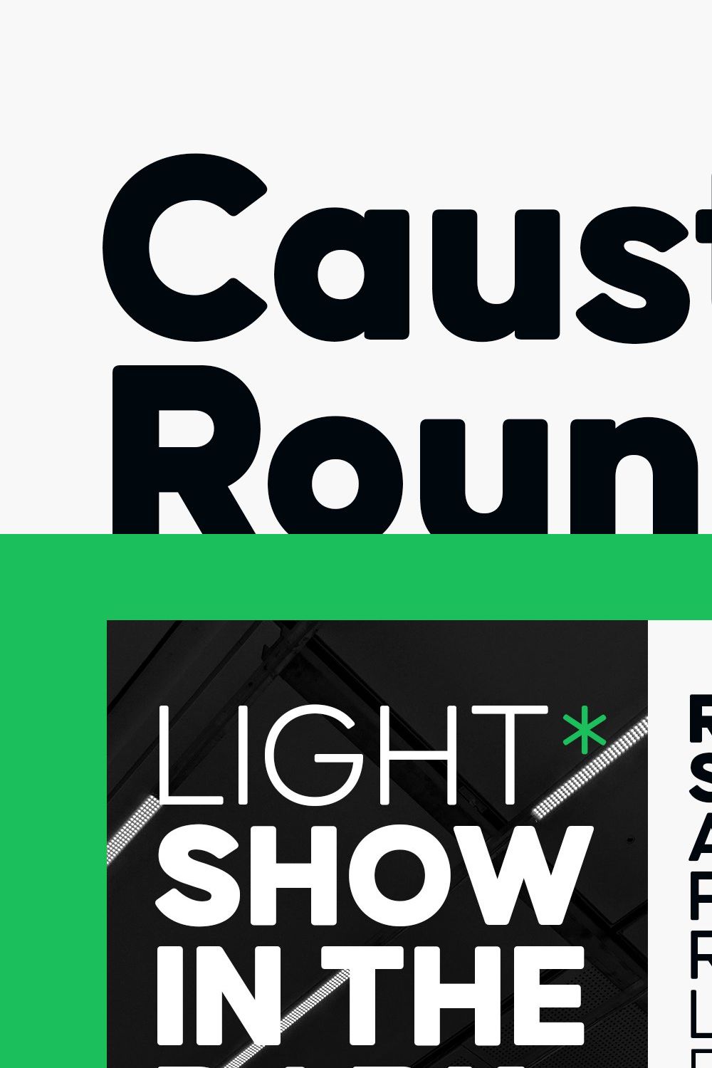 Causten Round Font Family pinterest preview image.