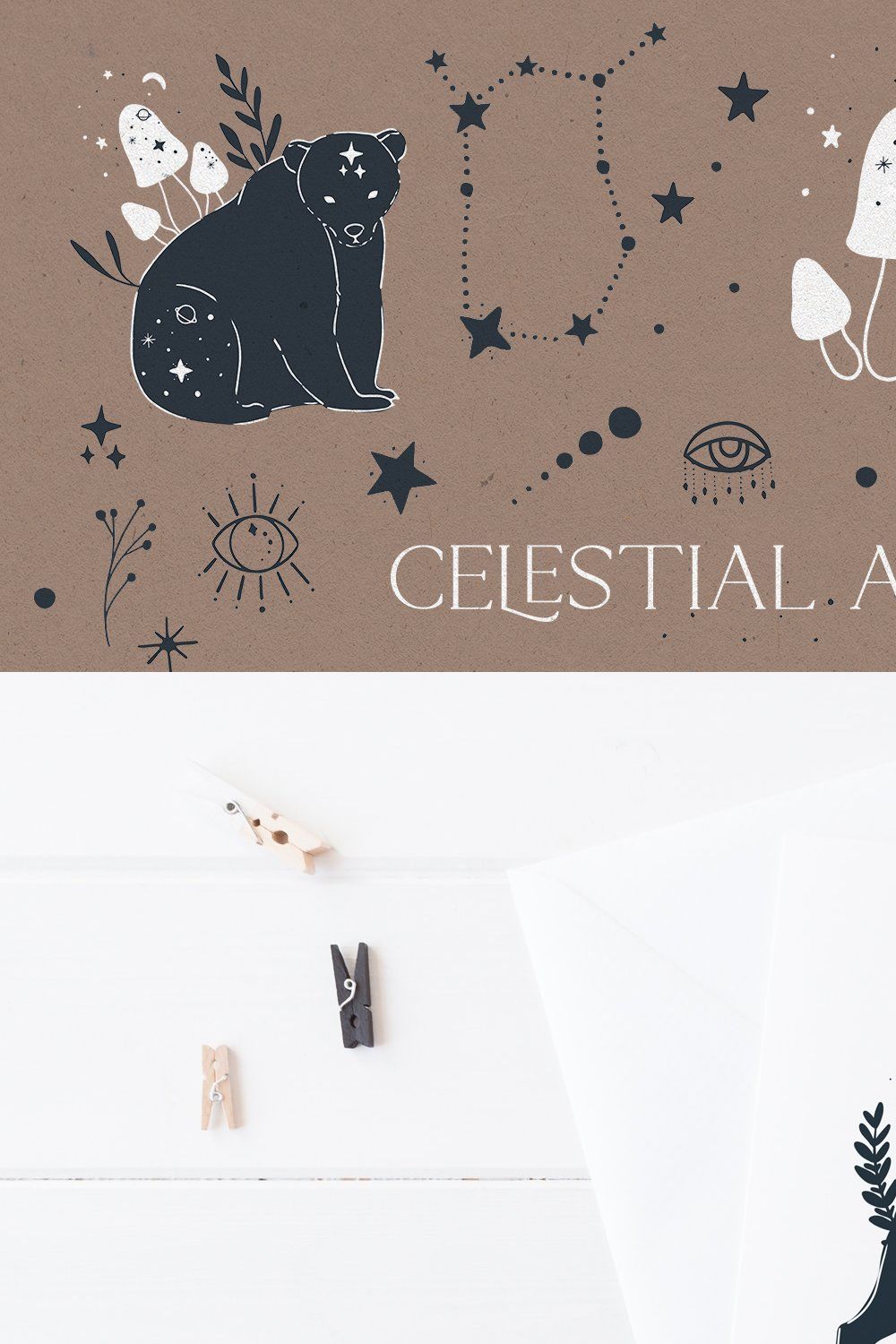 Celestial Animals Collection pinterest preview image.