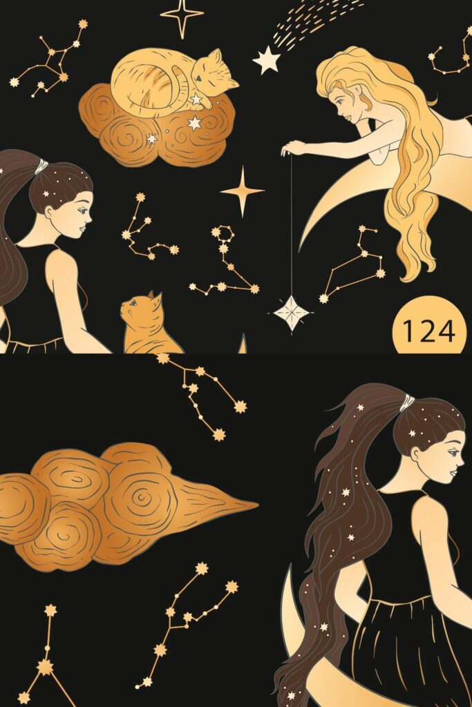 Celestial Magic. Cliparts & Patterns – MasterBundles