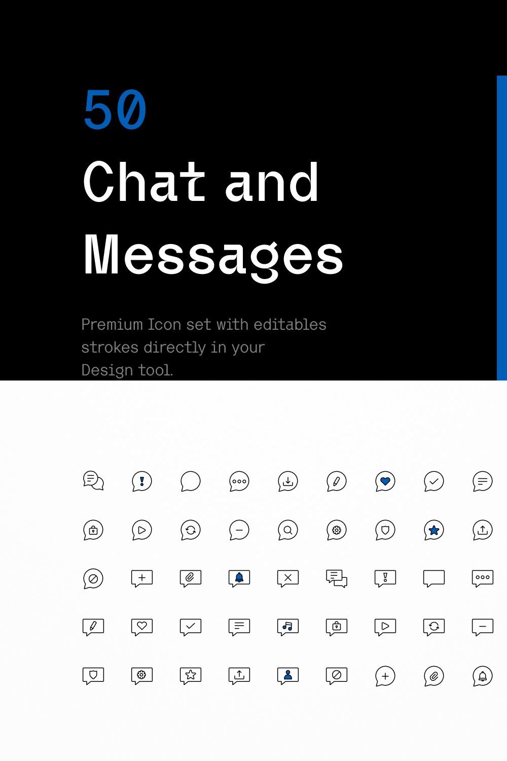 Chat and Messages - Iconuioo pinterest preview image.