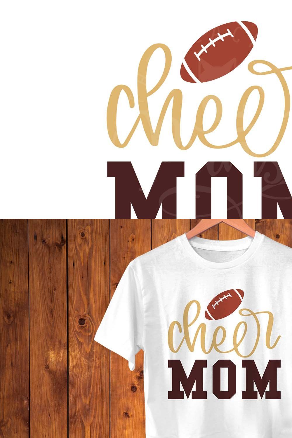 Cheer Mom SVG DXF EPS PNG pinterest preview image.
