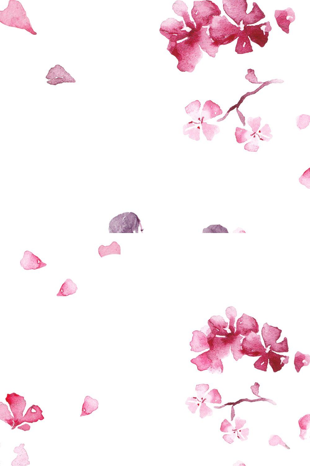 Cherry blossom pinterest preview image.